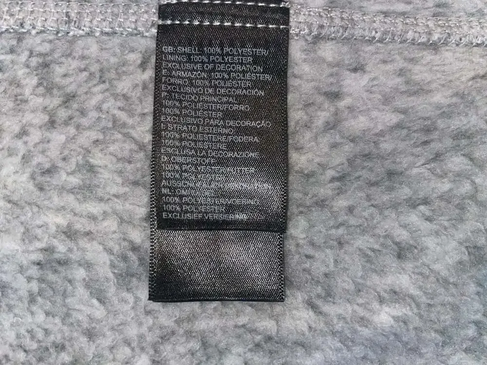 The North Face Full Zip Fleece Jacket Women’s L Gray Heather Cozy Gorpcore - Picture 8 of 9